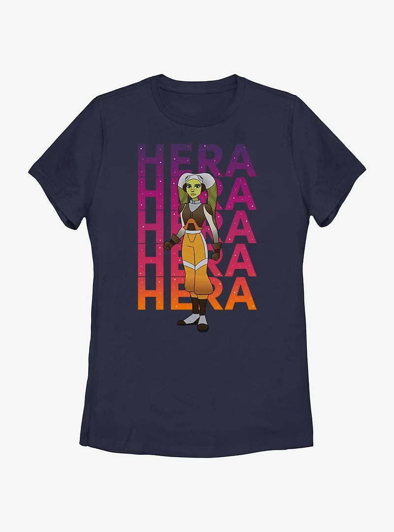 Star Wars: Forces of Destiny Hera Stack Name Womens T-Shirt