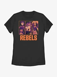 Star Wars: Forces of Destiny Rebels Sabine Chopper and Hera Womens T-Shirt