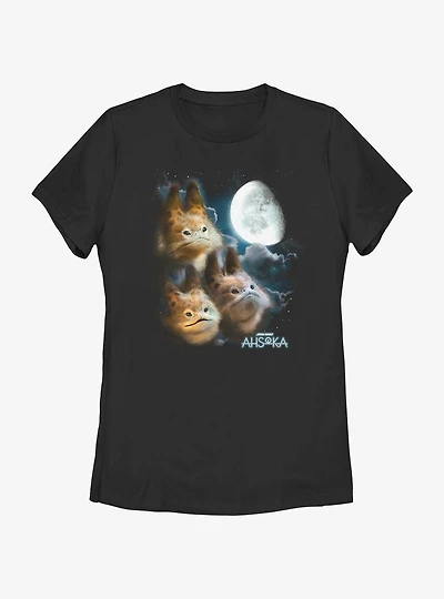 Star Wars Ahsoka Three Loth-Cat Moon Womens T-Shirt