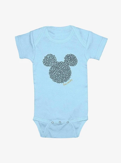 Disney Mickey Mouse Hearts Love Infant Bodysuit