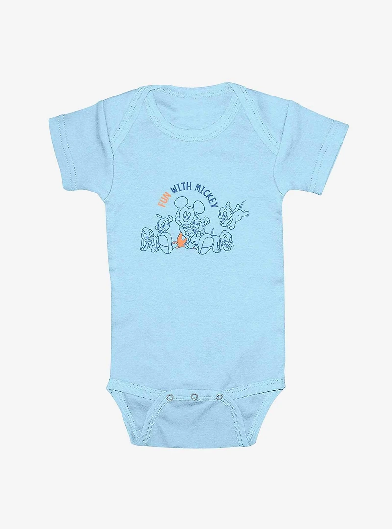 Disney Mickey Mouse Fun Pup Infant Bodysuit