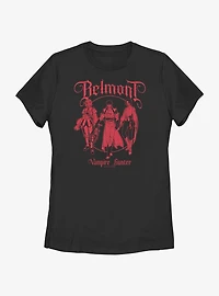 Castlevania: Nocturne Belmont Vampire Hunters Womens T-Shirt