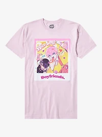 Boyfriends Nerd And Goth Picture Puff Print T-Shirt