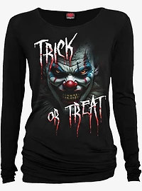 Spiral Trick Or Treat Baggy Top Black