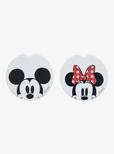 Disney Mickey and Minnie Ceramic Car Coaster Set