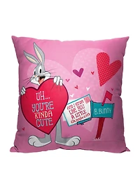 Looney Tunes Love Letter Printed Throw Pillow