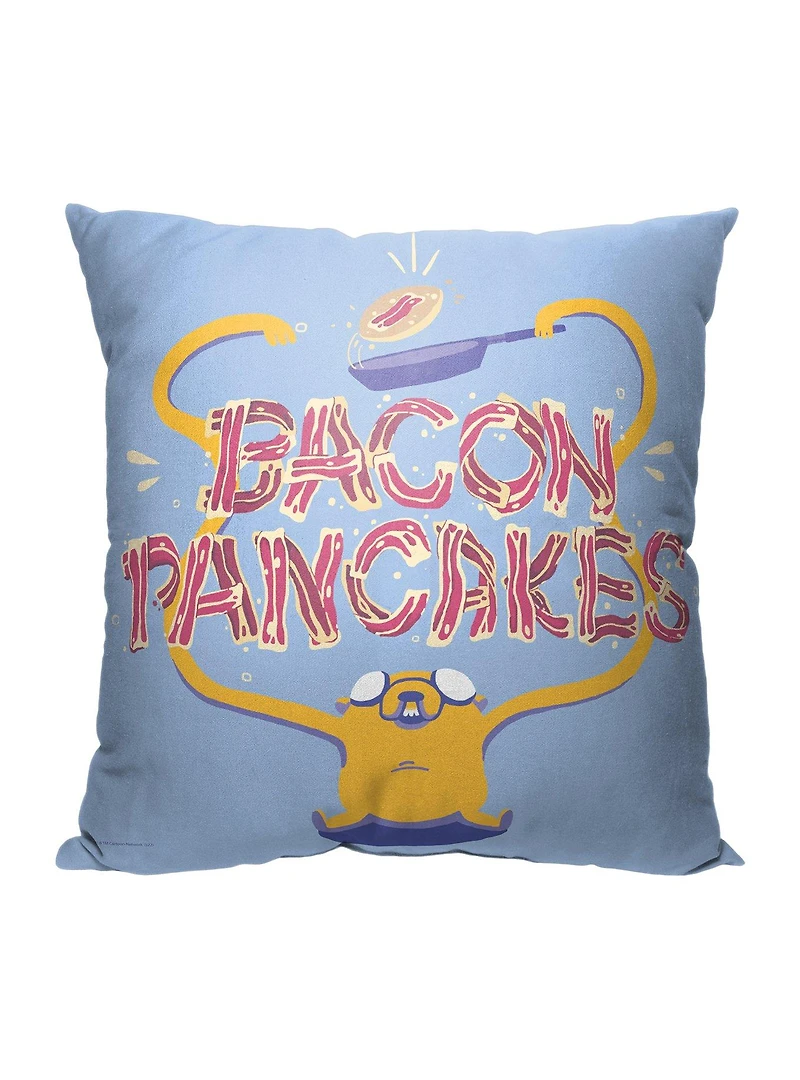 Adventure Time Bacon Pancakes Printed Throw Pillow