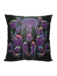 Adventure Time Mirrored Chaos Printed Throw Pillow