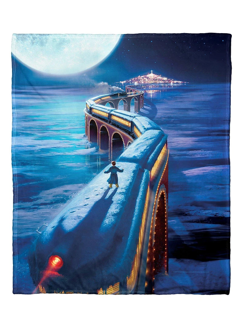 The Polar Express To The North Pole Silk Touch Throw Blanket
