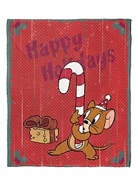 Tom And Jerry Happy Holidays Silk Touch Throw