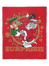 Tom And Jerry Surprise Silk Touch Throw