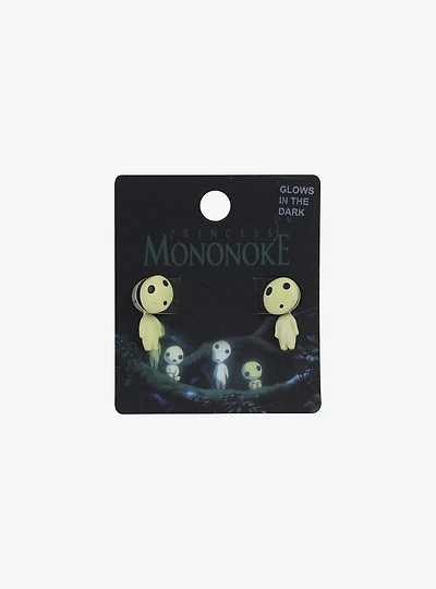 Studio Ghibli® Princess Mononoke Kodama Glow-In-The-Dark Front/Back Earrings