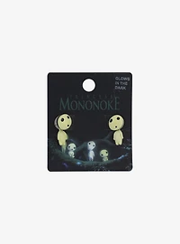 Studio Ghibli® Princess Mononoke Kodama Glow-In-The-Dark Front/Back Earrings