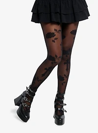 Black Rose Cross Tights
