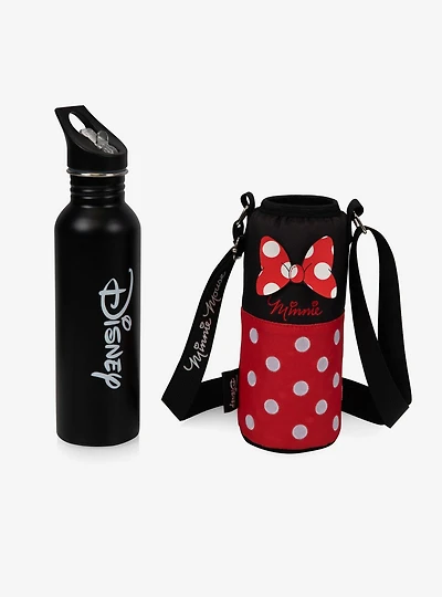 Disney Minnie Mouse Water Bottle with Cooler Tote