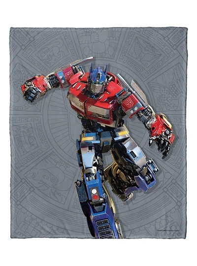 Transformers: Rise Of The Beasts Optimus Prime Silk Touch Throw