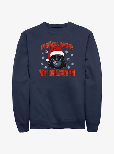 Star Wars Santa Vader Merry Christmas In German Sweatshirt