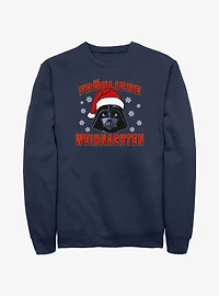 Star Wars Santa Vader Merry Christmas In German Sweatshirt