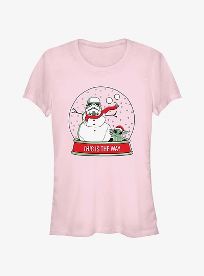 Star Wars The Mandalorian This Is The Way Snowglobe Girls T-Shirt