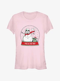 Star Wars The Mandalorian This Is The Way Snowglobe Girls T-Shirt