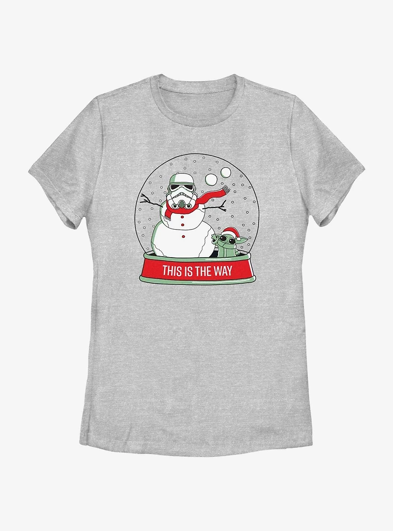 Star Wars The Mandalorian This Is Way Snowglobe Womens T-Shirt