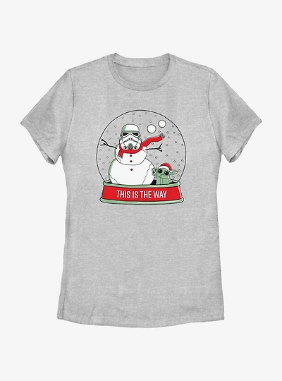 Star Wars The Mandalorian This Is Way Snowglobe Womens T-Shirt