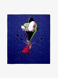 Invader Zim Disguised Zim Throw Blanket