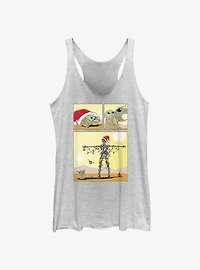 Star Wars The Mandalorian Grogu Christmas Comic Girls Tank