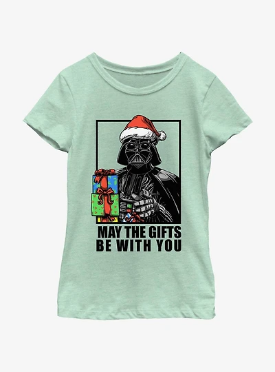 Star Wars Vader May The Gifts Be With You Youth Girls T-Shirt