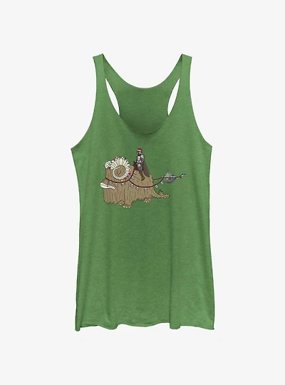 Star Wars The Mandalorian Bantha Christmas Womens Tank Top