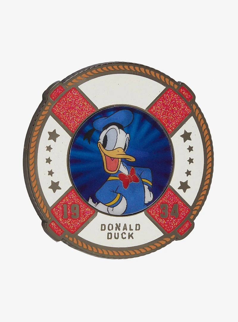 Loungefly Disney Donald Duck 90th Anniversary Lenticular Limited Edition Enamel Pin