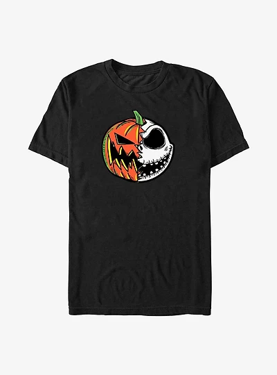 Disney The Nightmare Before Christmas Pumpkin Jack Split Face Big & Tall T-Shirt