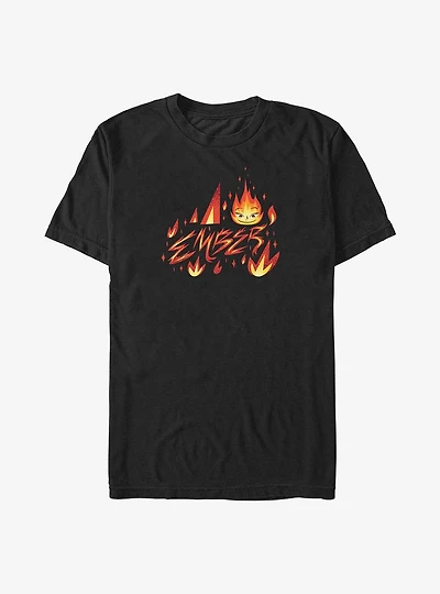 Disney Pixar Elemental Ember Element Badge Big & Tall T-Shirt