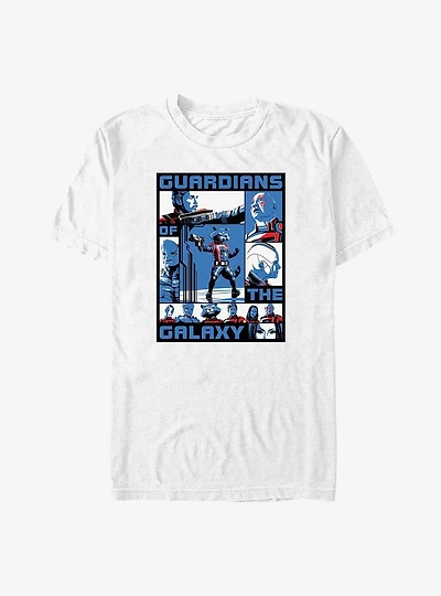 Marvel Guardians of the Galaxy Poster Big & Tall T-Shirt