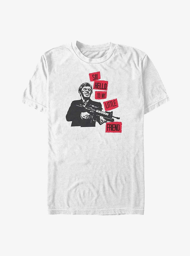 Scarface Say Hello To My Little Friend Big & Tall T-Shirt