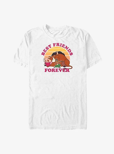 Disney The Lion King Timon Pumbaa BFF's Big & Tall T-Shirt