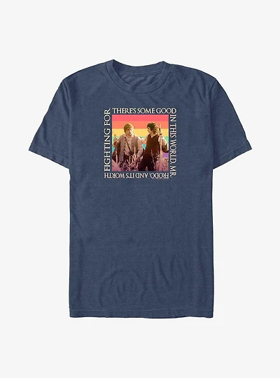 Lord of the Rings Sam and Frodo Worth Fighting For Big & Tall T-Shirt