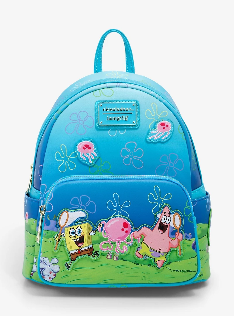 Loungefly SpongeBob SquarePants Patrick & SpongeBob Jellyfishing Mini Backpack - BoxLunch Exclusive