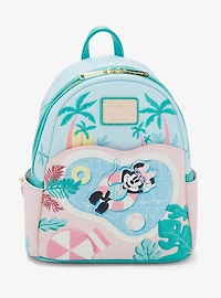 Loungefly Disney Minnie Mouse Vacation Poolside Mini Backpack