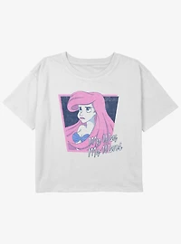 Disney The Little Mermaid Salty As Sea Girls Youth Crop T-Shirt
