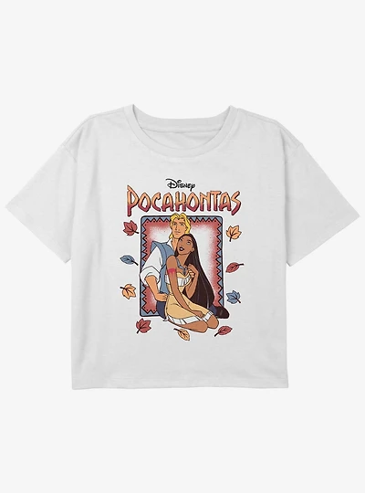 Disney Pocahontas John Smith and Girls Youth Crop T-Shirt