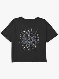 Disney Mickey Mouse Celestial Girls Youth Crop T-Shirt