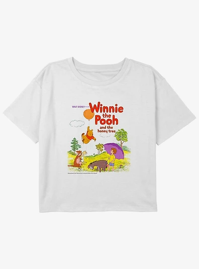 Disney Winnie The Pooh Honey Tree Girls Youth Crop T-Shirt