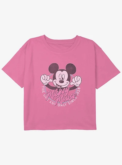 Disney Mickey Mouse The One And Only Girls Youth Crop T-Shirt