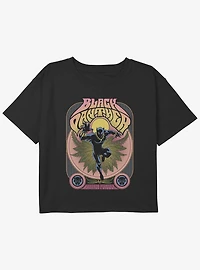 Marvel Black Panther King T'Challa Gig Girls Youth Crop T-Shirt