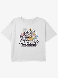 Disney Mickey Mouse Mound Girls Youth Crop T-Shirt