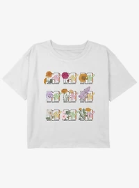 MTV Garden Logo Girls Youth Crop T-Shirt