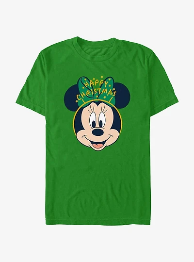 Disney Minnie Mouse Minnie Happy Christmas Ears T-Shirt