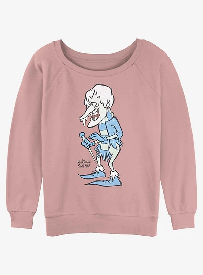 The Year Without a Santa Claus Snow Miser Girls Slouchy Sweatshirt