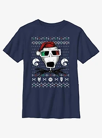 Disney Nightmare Before Christmas Ugly Holiday Jack Vision Youth T-Shirt